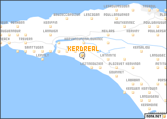 map of Kerdréal