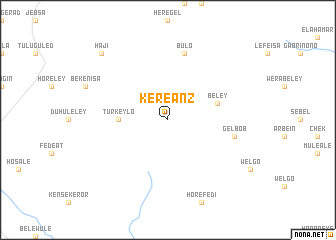 map of Kʼereʼānz