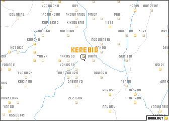 map of Kérébio