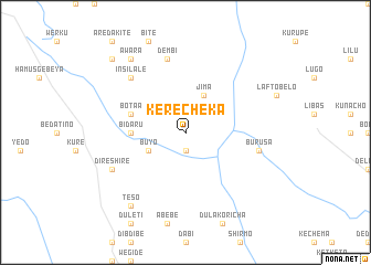 map of Kʼerē Chʼēka