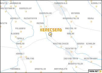 map of Kerecsend