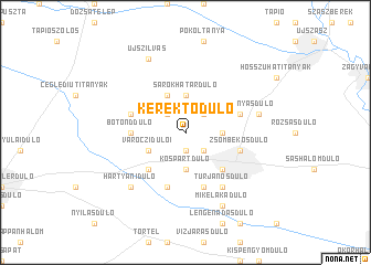 map of Kerektódůlő