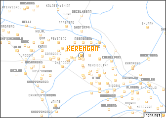 map of Keremgān