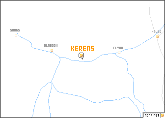 map of Kerens