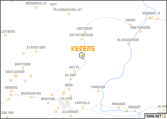 map of Kerens