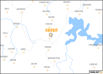 map of Keren
