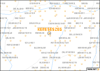 map of Kereseszeg