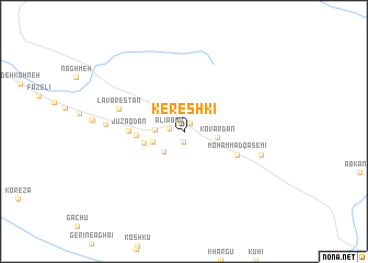 map of Kereshkī