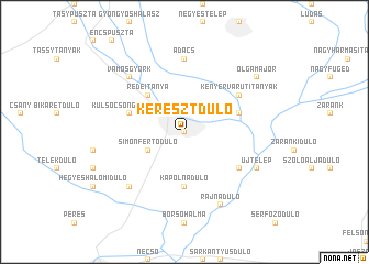 map of Keresztdůlő