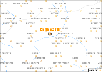 map of Keresztúr