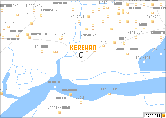 map of Kerewan