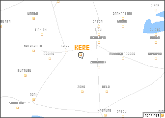 map of Kere