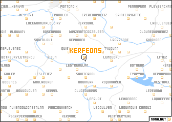 map of Kerféons