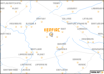 map of Kerfiac