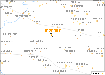 map of Kerfoot