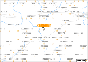 map of Kergaër