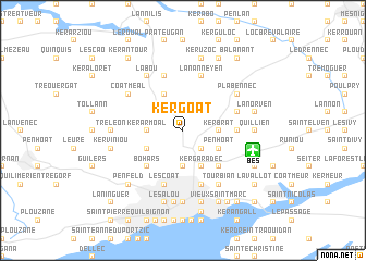 map of Kergoat