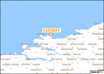 map of Kergoff