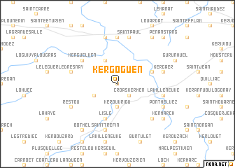 map of Kergoguen