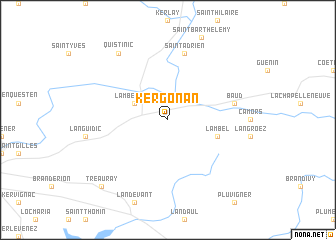 map of Kergonan