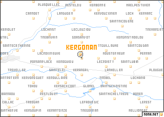 map of Kergonan