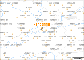 map of Kergonan