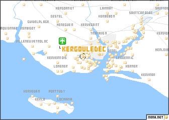 map of Kergoulédec