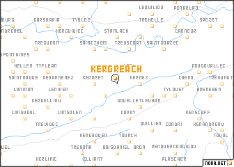 map of Kergréach