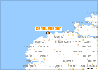 map of Kerguenegan