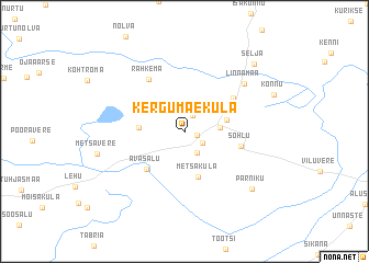 map of Kergu-Mäeküla