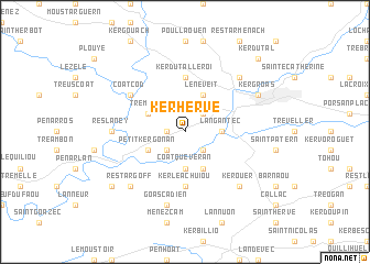 map of Kerhervé