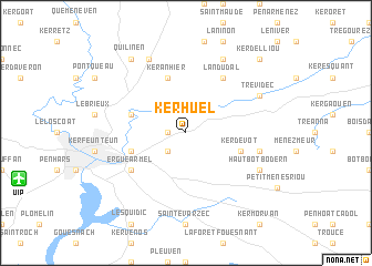 map of Kerhuel