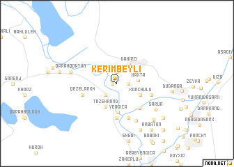 map of Kerimbeyli