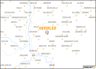 map of Kerimler