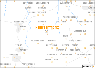 map of Kerítettgaz