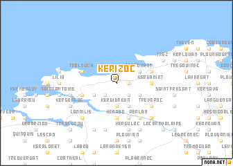 map of Kerizoc