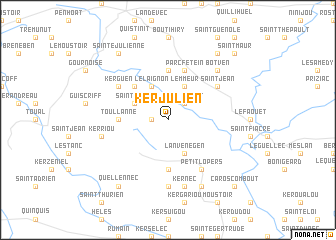 map of Kerjulien