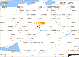 map of Kerkau