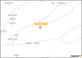 map of Kérkébé