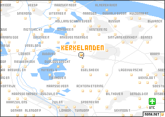 map of Kerkelanden