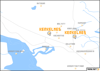 map of Kerkelʼmes