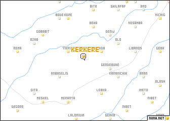 map of Kerkerē