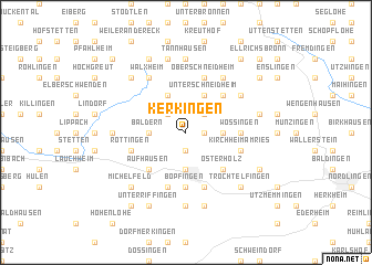 map of Kerkingen