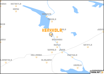 map of Kerkkola