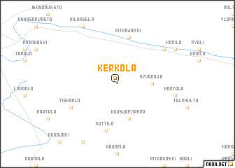 map of Kerkola