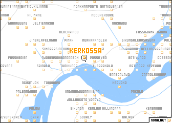 map of Ker Kossa