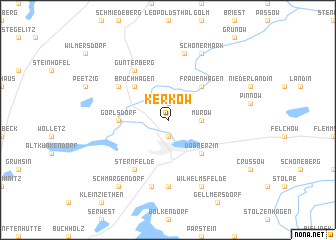 map of Kerkow