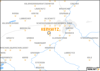 map of Kerkwitz