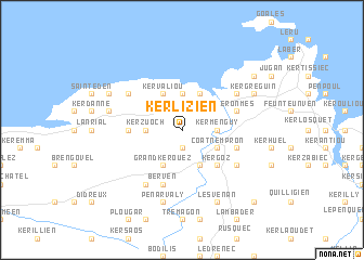 map of Kerlizien