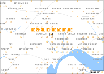 map of Ker Malick Abdou Njie